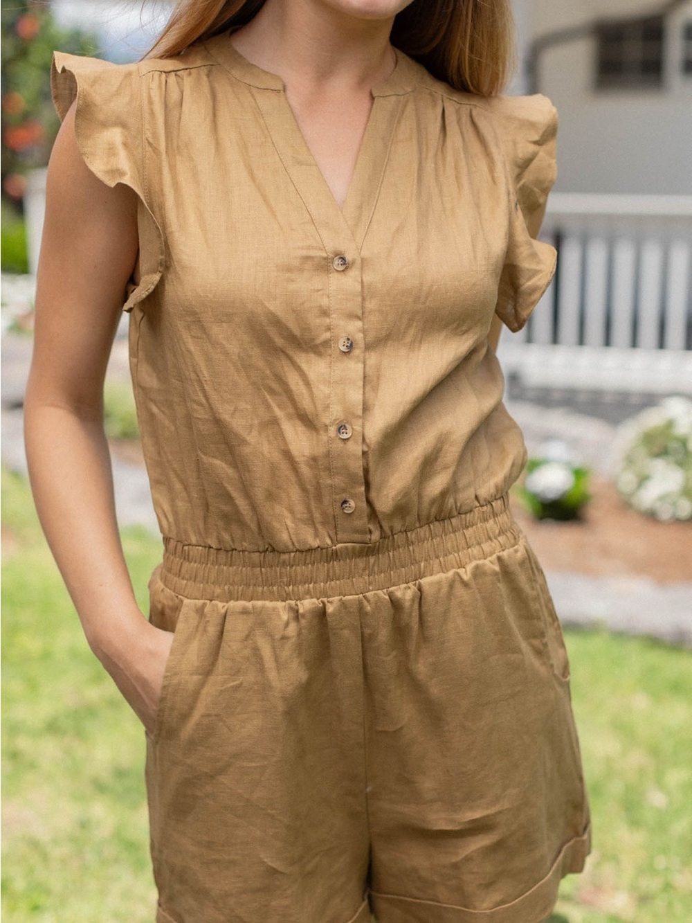 Lorelai Romper - Ochre